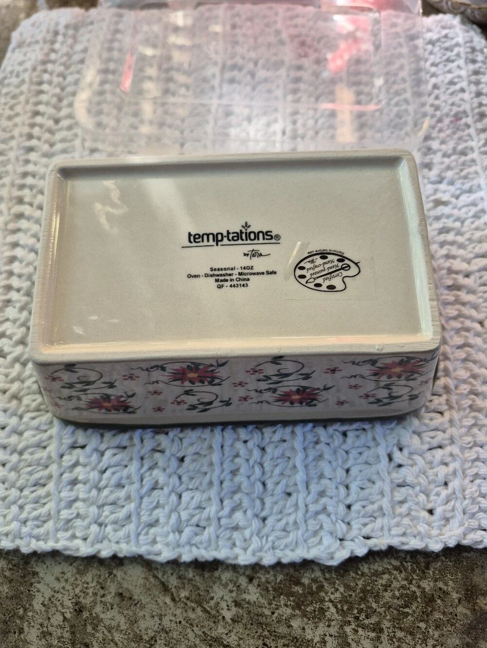 ❤️‍🔥New Temp-tations Tara Holiday Stoneware Poinsettia Cardinal Mini Loaf Pan